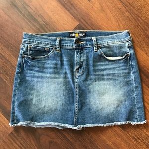 Lucky brand Blossom Denim Mini Skirt SZ 10/30